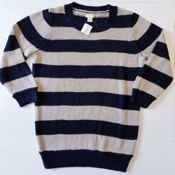 J. Crew Sweaters - NWT J. Crew Linen Blend Striped Sweater